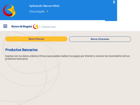 'bancodebogota.com' screenshot