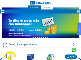 'bancoppel.com' screenshot