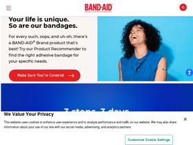 'band-aid.com' screenshot