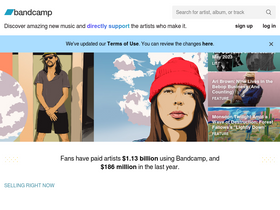 'bandcamp.com' screenshot