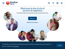 'bandhanbank.com' screenshot