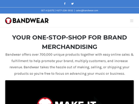 'bandwear.com' screenshot