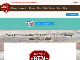 'banjobenclark.com' screenshot