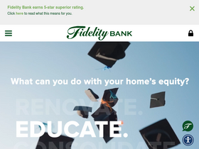'bankatfidelity.com' screenshot