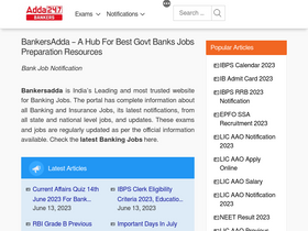 'bankersadda.com' screenshot