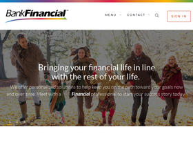 'bankfinancial.com' screenshot