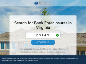 'bankforeclosureslisting.com' screenshot