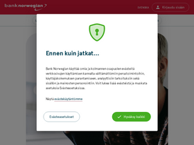 'banknorwegian.fi' screenshot