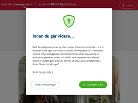 'banknorwegian.se' screenshot