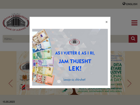 'bankofalbania.org' screenshot