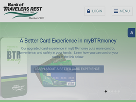 'bankoftravelersrest.com' screenshot
