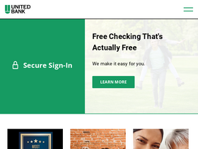 'bankwithunited.com' screenshot