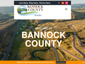 'bannockcounty.us' screenshot