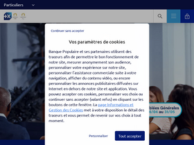 'banquepopulaire.fr' screenshot