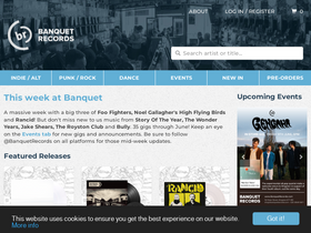 'banquetrecords.com' screenshot