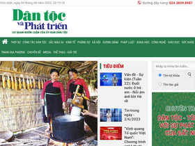 'baodantoc.vn' screenshot