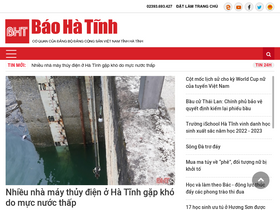 'baohatinh.vn' screenshot