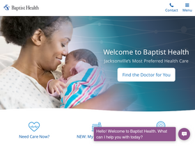 'baptistjax.com' screenshot