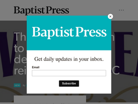 'baptistpress.com' screenshot