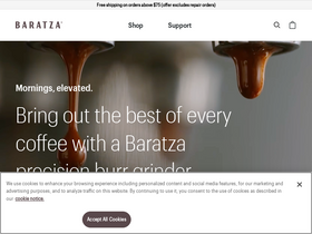 'baratza.com' screenshot