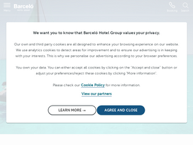 'barcelo.com' screenshot