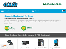 'barcodegiant.com' screenshot