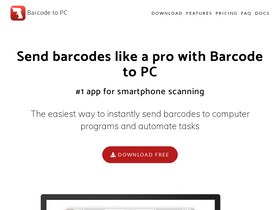 'barcodetopc.com' screenshot