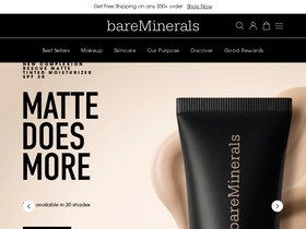 'bareminerals.com' screenshot