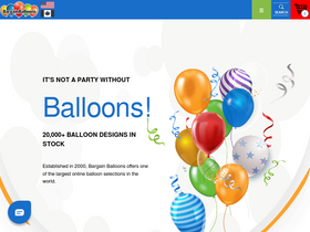 'bargainballoons.com' screenshot