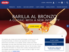 'barilla.com' screenshot