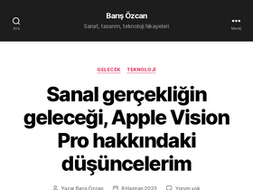 'barisozcan.com' screenshot