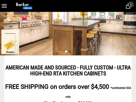 'barkercabinets.com' screenshot