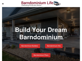 'barndominiumlife.com' screenshot