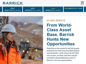 'barrick.com' screenshot