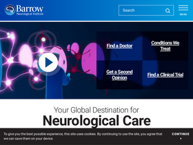 'barrowneuro.org' screenshot
