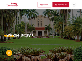 'barry.edu' screenshot