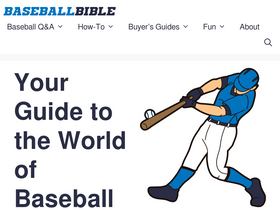 'baseballbible.net' screenshot
