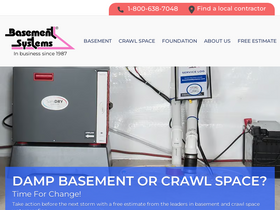 'basementsystems.com' screenshot