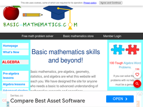 'basic-mathematics.com' screenshot