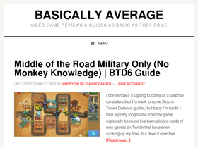 'basicallyaverage.com' screenshot
