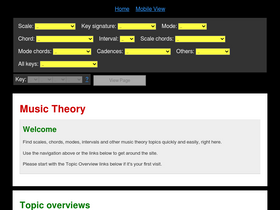 'basicmusictheory.com' screenshot