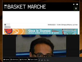 'basketmarche.it' screenshot