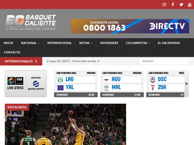 'basquetcaliente.com' screenshot