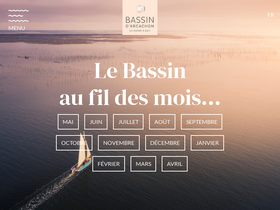 'bassin-arcachon.com' screenshot