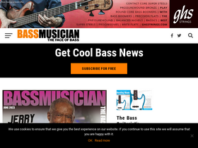 'bassmusicianmagazine.com' screenshot