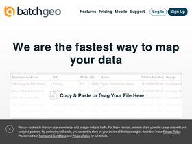 'batchgeo.com' screenshot