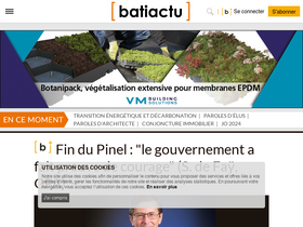 'batiactu.com' screenshot