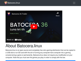'batocera.org' screenshot
