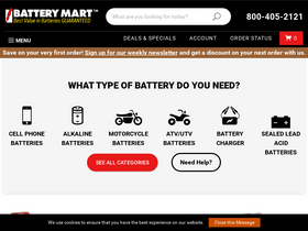 'batterymart.com' screenshot