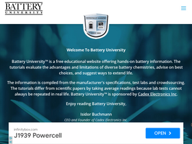 'batteryuniversity.com' screenshot